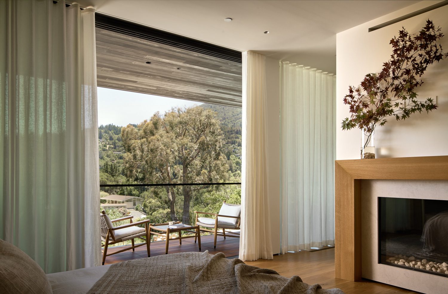 Marin County Kentfield Custom Home Upstairs Veranda